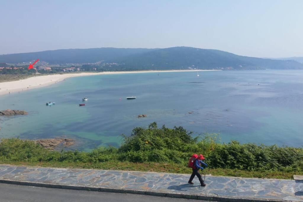 Junto Camino De Santiago,1ª Linea De Playa Daire Finisterre Dış mekan fotoğraf