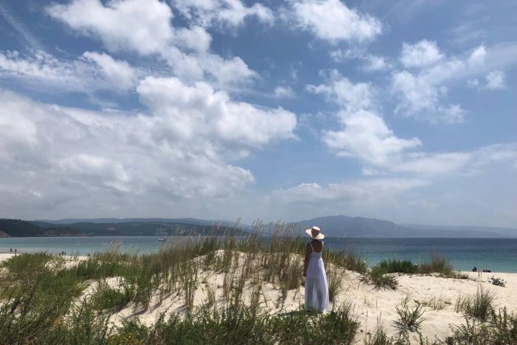 Junto Camino De Santiago,1ª Linea De Playa Daire Finisterre Dış mekan fotoğraf
