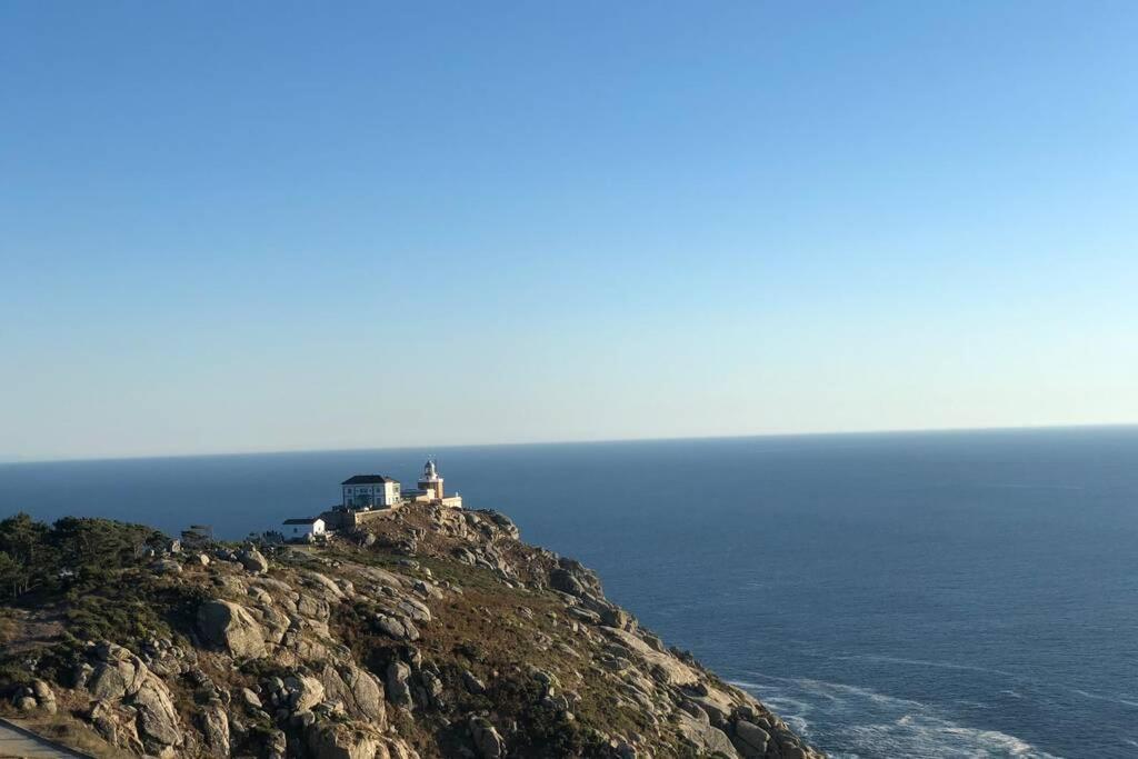 Junto Camino De Santiago,1ª Linea De Playa Daire Finisterre Dış mekan fotoğraf