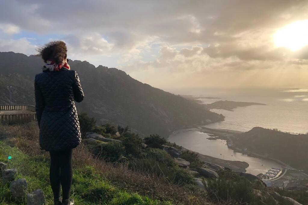 Junto Camino De Santiago,1ª Linea De Playa Daire Finisterre Dış mekan fotoğraf
