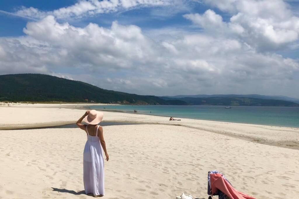 Junto Camino De Santiago,1ª Linea De Playa Daire Finisterre Dış mekan fotoğraf